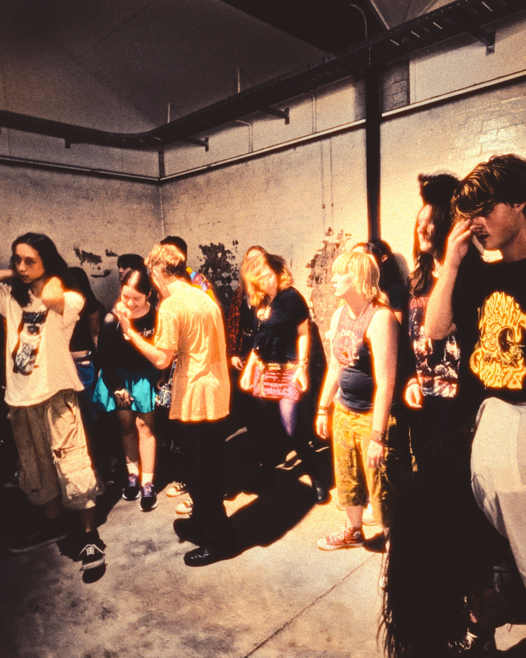 A hall crowd at an all ages show
